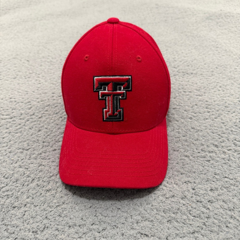 Texas Tech Red Raiders Hat Cap Red Embroidered Double T Strapback Adjustable